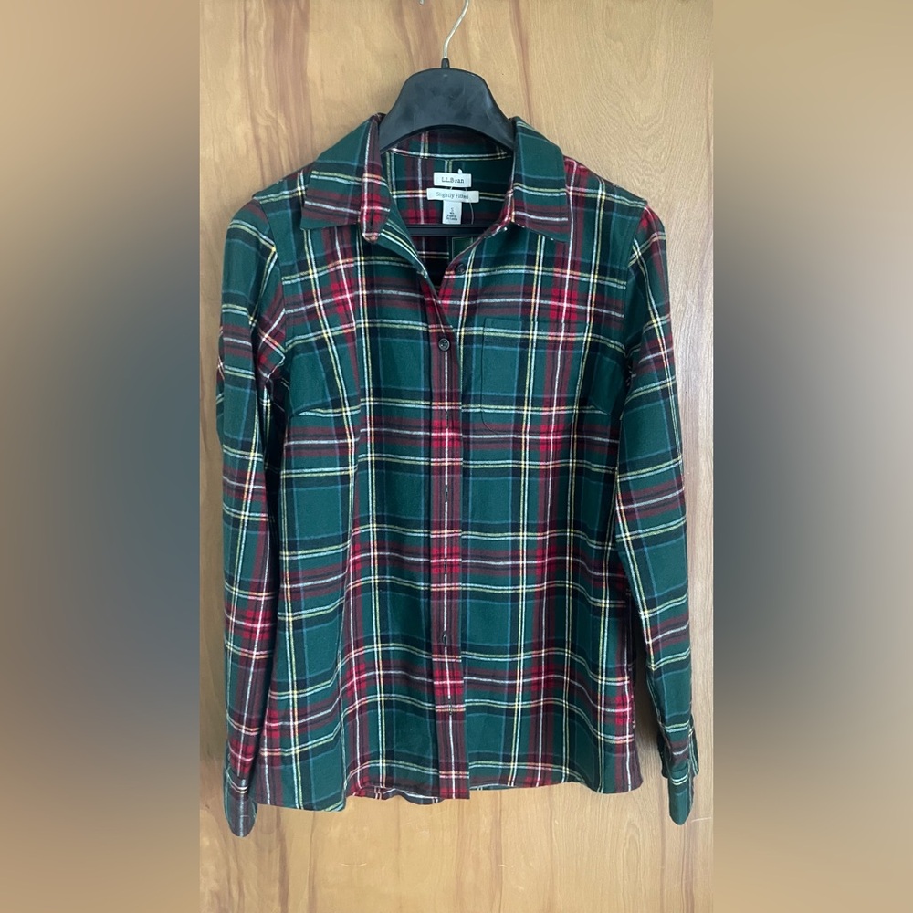L.L. Bean 100% Cotton Flannel Shirt